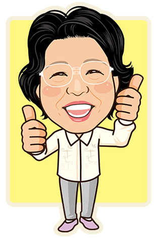 樋上　信子（ヒノウエ　ノブコ）似顔絵